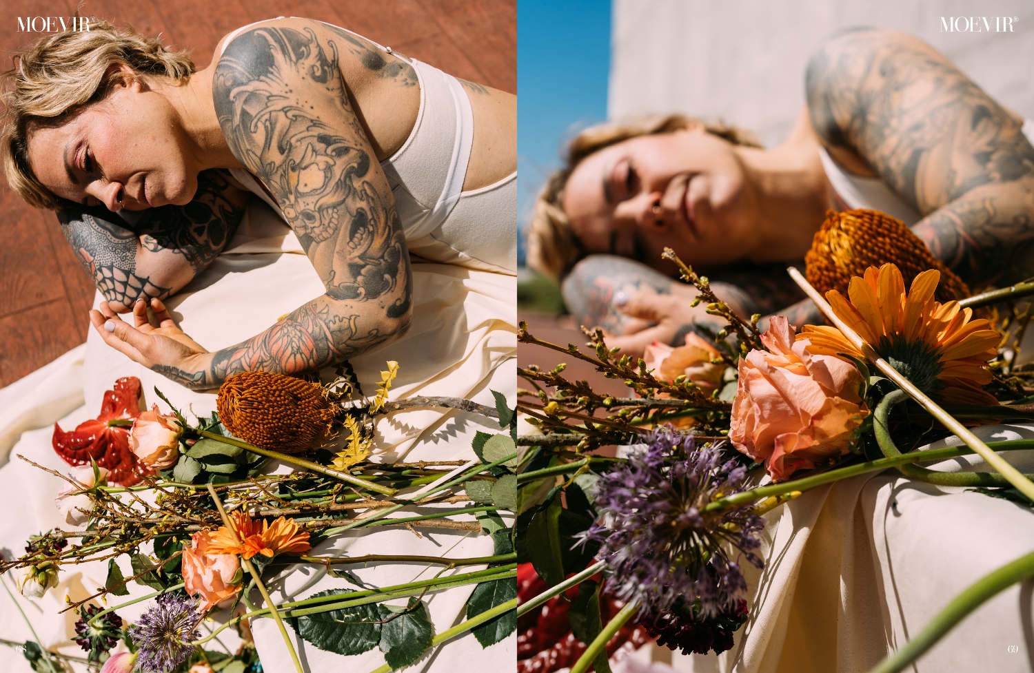 Flowers and Tattoos by Irati Ayerza photography